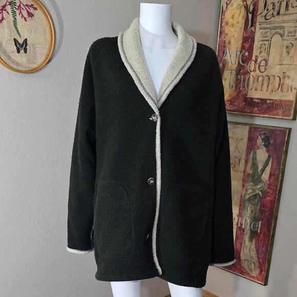 Vintage Moss Green Wool Blend Cardigan by Woolrich - Picture 1 of 6